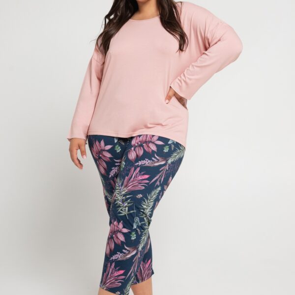 Piżama damska Wiskoza Vivian 3013 3/4 R R.2XL-3XL