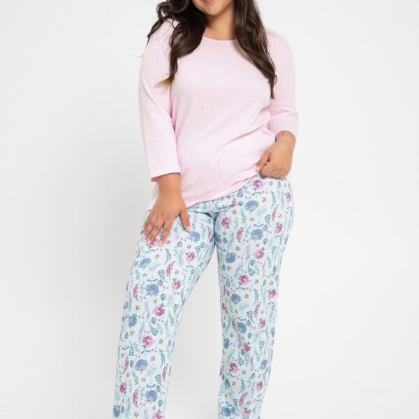 Piżama prążek Amora 3008 3/4 R R.2XL-3XL