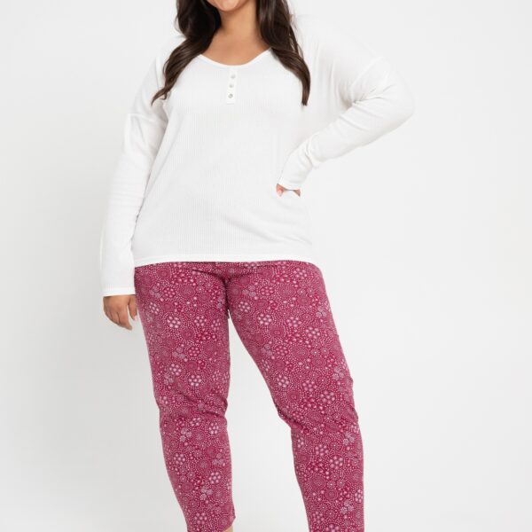 Piżama prążek Estella 3005 3/4 R R.2XL-3XL