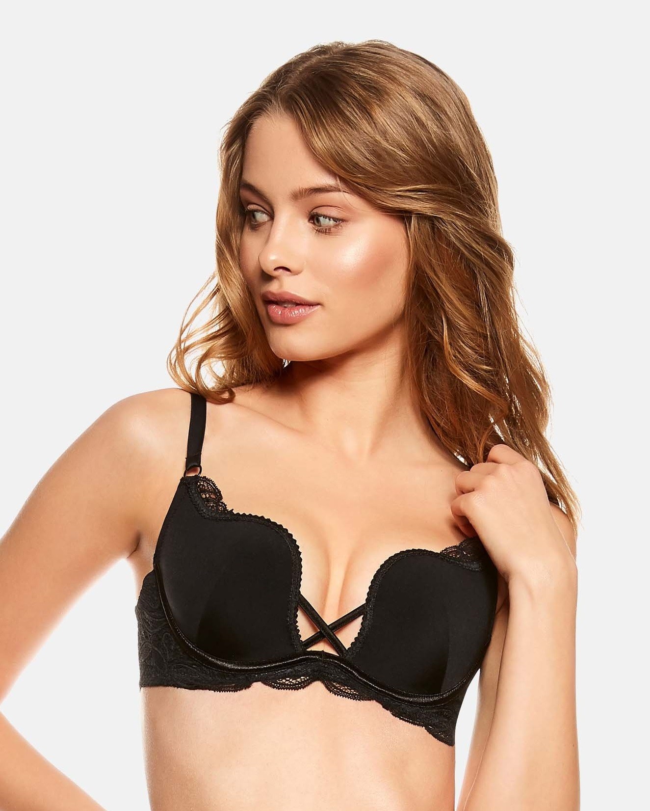 BIUSTONOSZ DELIS PUSH-UP 36121 CZARNY 1 BIUSTONOSZ DELIS PUSH-UP 36121 CZARNY